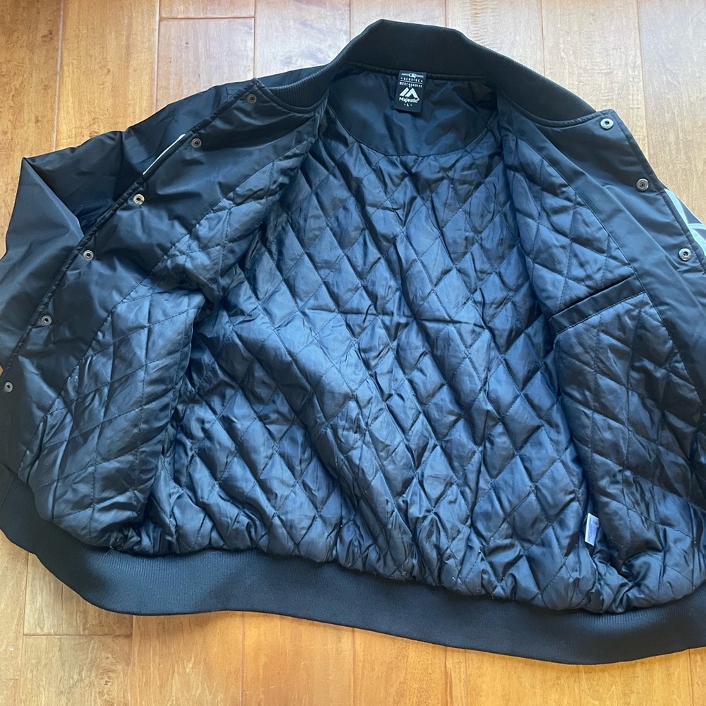 ๐HP๐ Vintage Majestic MLB Yankees padded Bomber Jacket top - Picture 3 of 9